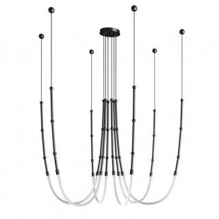 Подвесная светодиодная люстра Inodesign Alrik CH Black 44.1512