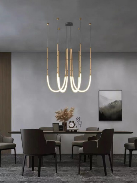 Подвесная светодиодная люстра Inodesign Alrik CH Brass 44.1512