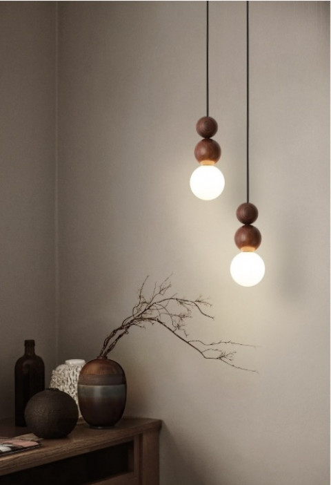 Подвесной светильник Inodesign Beads Dark Wood 44.2410