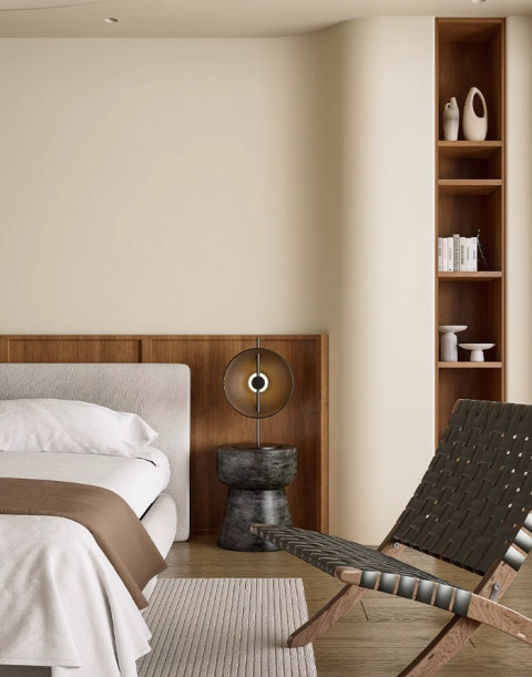 Настольная лампа Inodesign Delano Wood Black 44.5235