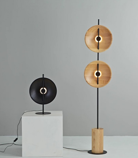 Настольная лампа Inodesign Delano Wood Black 44.5235