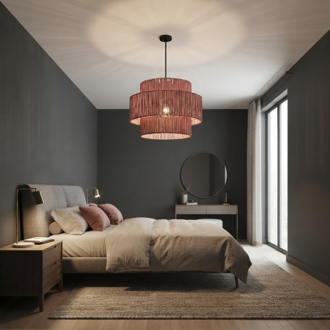 Подвесная люстра Inodesign Hiskias Pink 43.3550