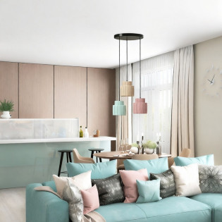Подвесной светильник Inodesign Hiskias trio multicolor 44.3515 - 1