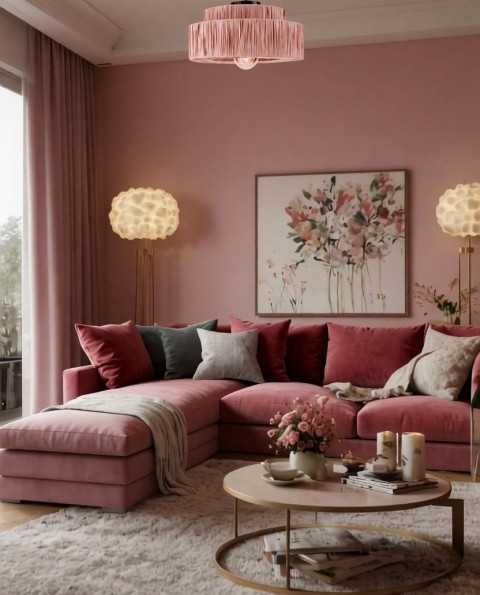 Потолочная люстра Inodesign Hiskias Pink 44.2155