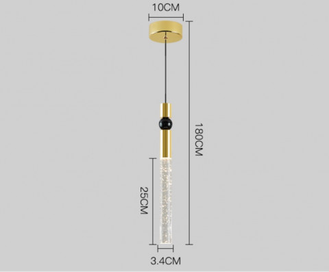 Подвесной светодиодный светильник Inodesign Spree Gold 44.2534