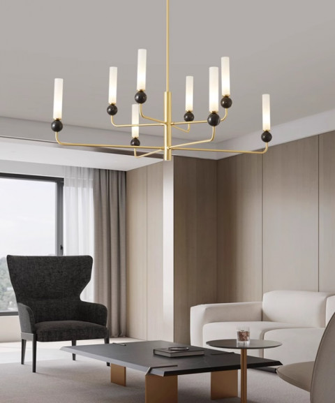 Люстра на штанге Inodesign Stenly Gold 8 44.12050